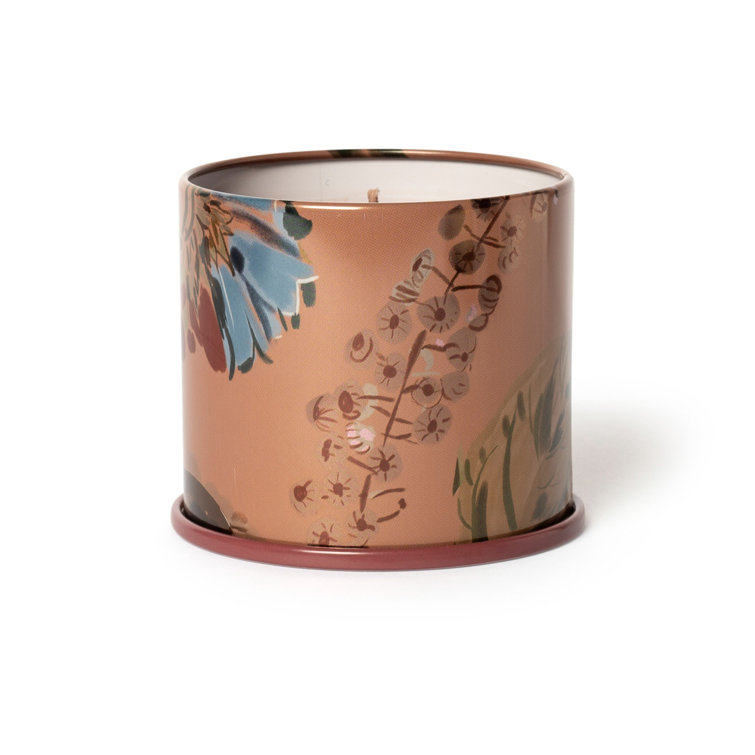 Amber Floral Soy Scented Jar Candle, 3.75"