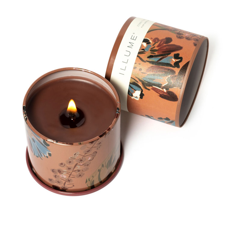 Amber Floral Soy Scented Jar Candle, 3.75"