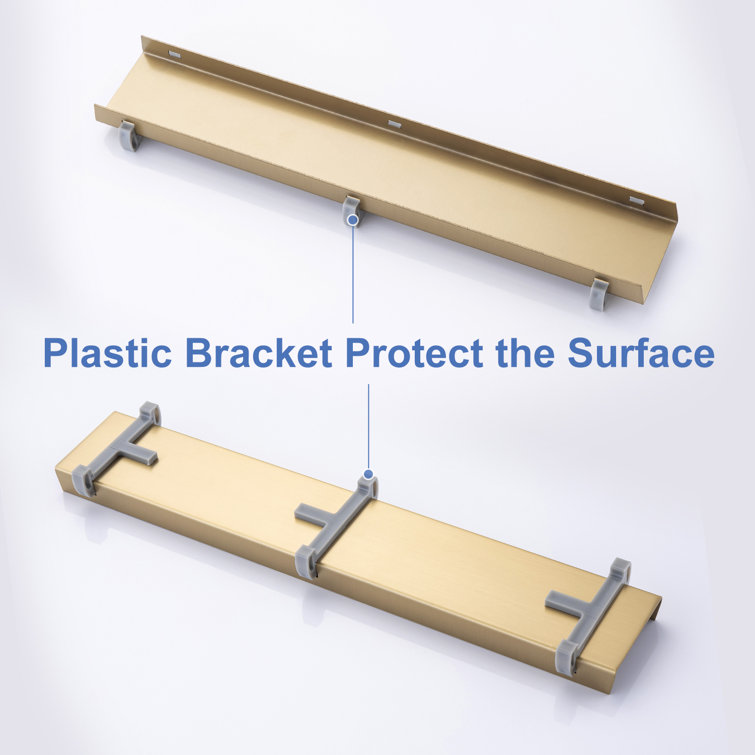 12'' Brushed Gold Stainless Steel Linear Shower Drain