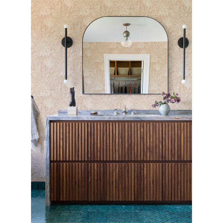 Blush and Cream Botanical Non-Woven Wallpaper