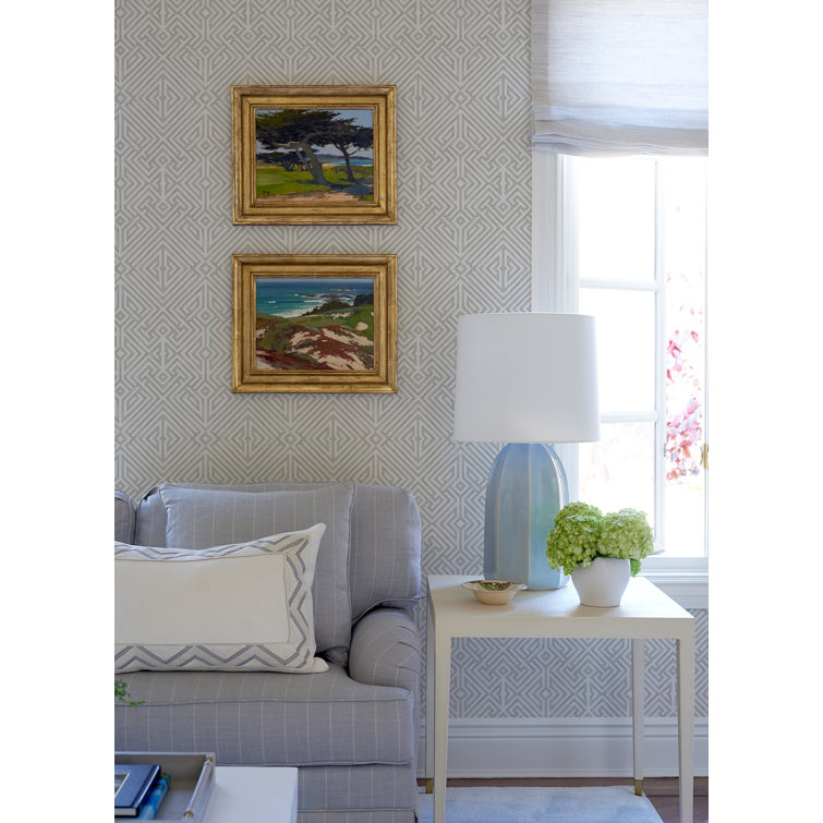 Lyon Silver Geometric Non-Woven Washable Wallpaper
