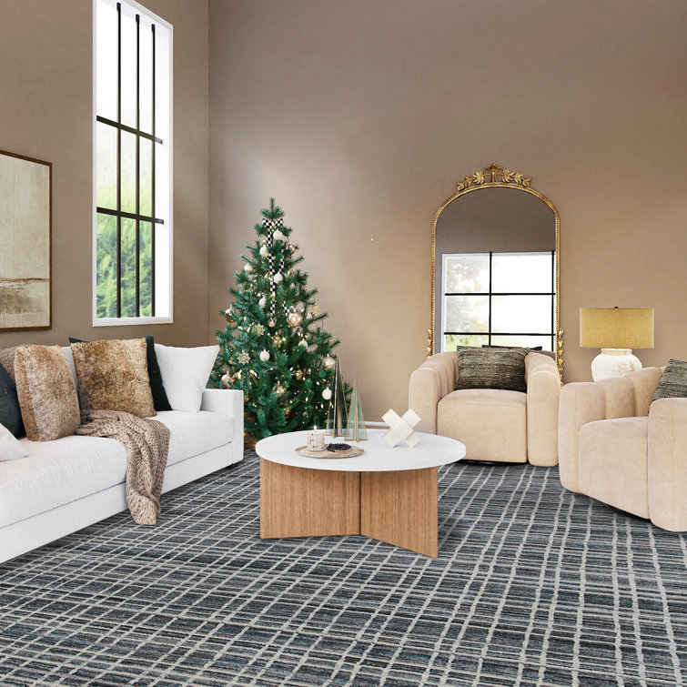 LuxaGrace Gray Handmade Wool-Blend 5'x8' Area Rug