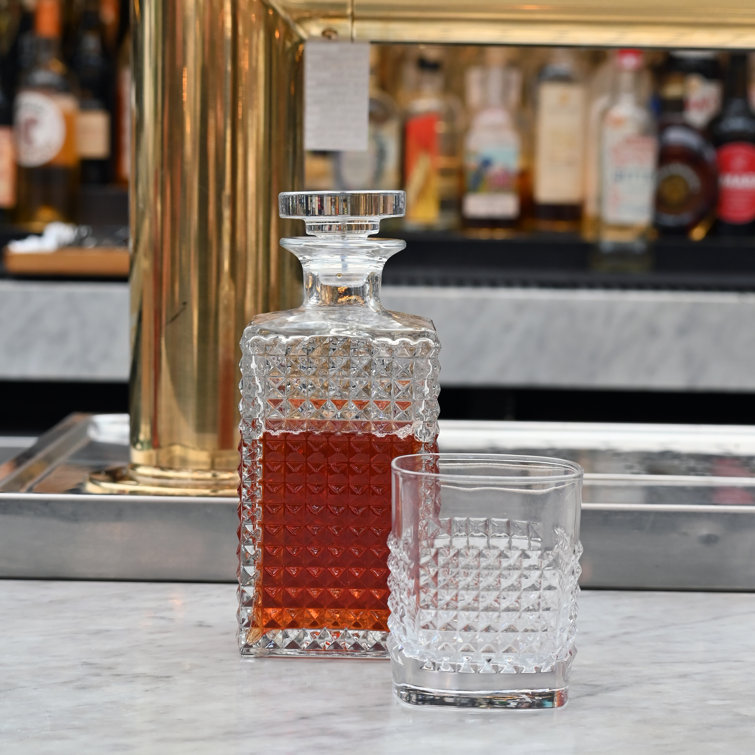 Luigi Bormioli Clear Crystal Double Old Fashioned Glasses Set