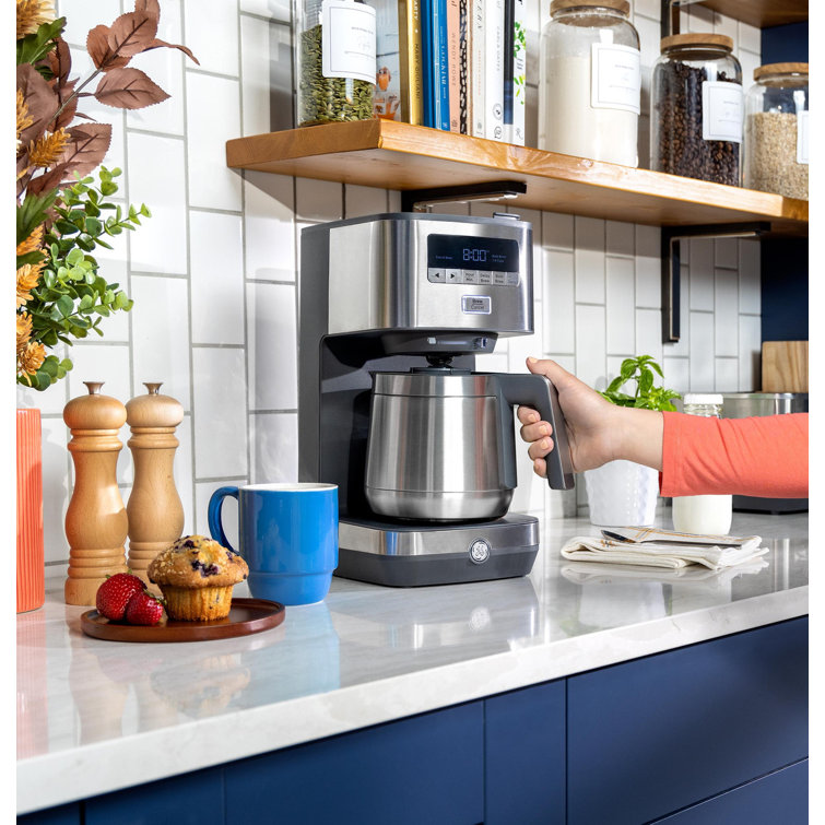 Stainless Steel 10-Cup Drip Coffee Maker with Thermal Carafe