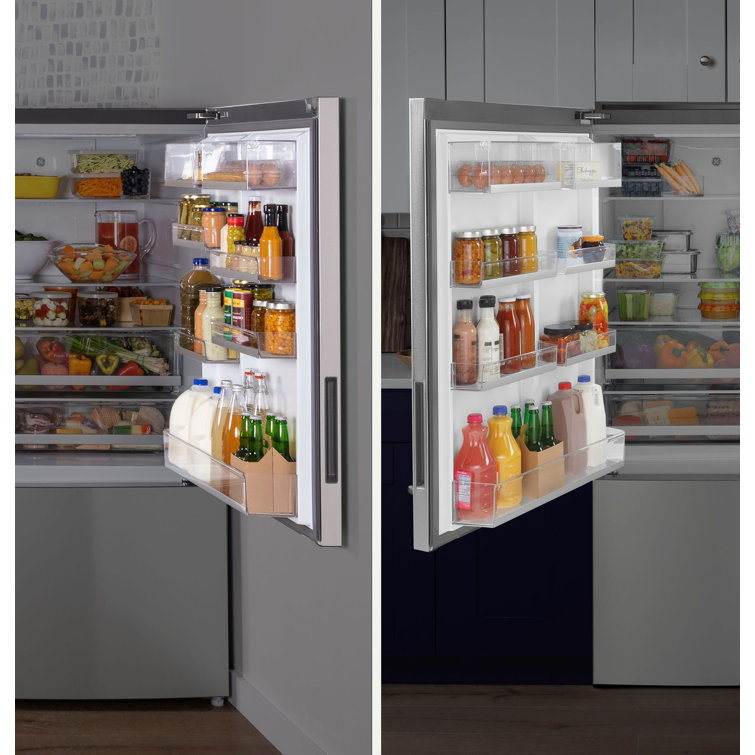 Stainless Steel 17.7 cu. ft. Bottom Freezer Smart Refrigerator