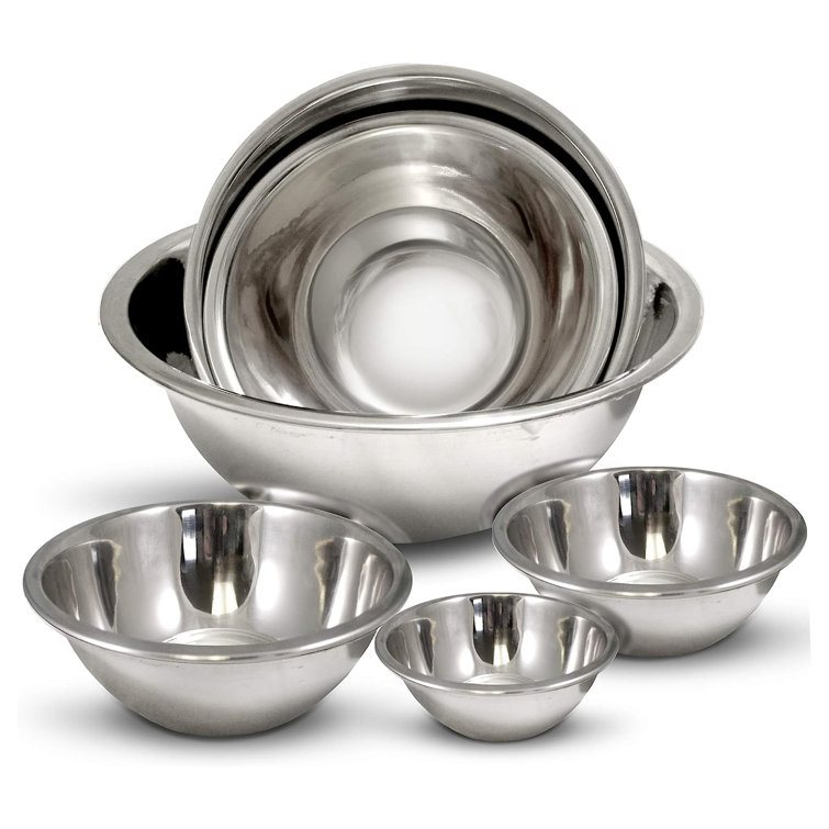 Stainless Steel 6-Piece Nested Mixing Bowl Set