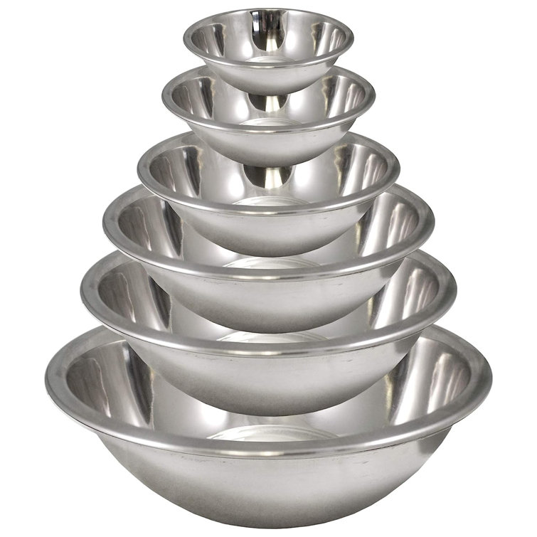Stainless Steel 6-Piece Nested Mixing Bowl Set