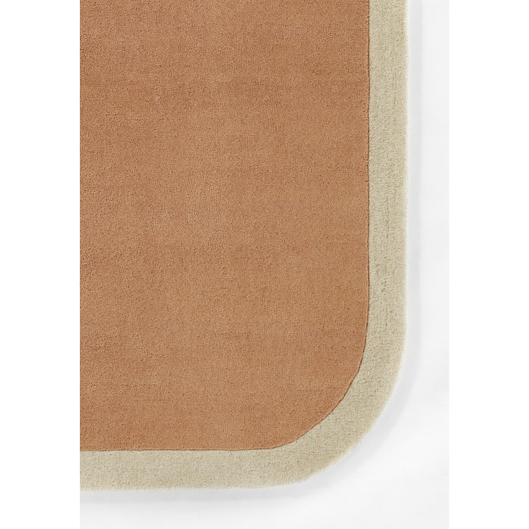 Tallulah Copper and Ivory Wool Hand-Tufted Rug, 2' x 4'