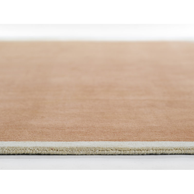 Tallulah Copper and Ivory Wool Hand-Tufted Rug, 2' x 4'