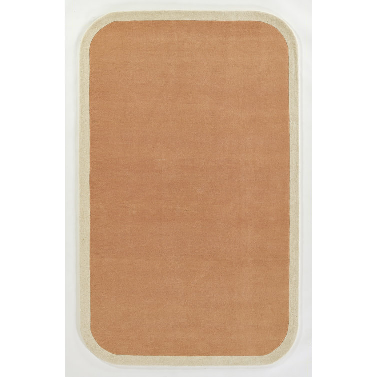 Tallulah Copper and Ivory Wool Hand-Tufted Rug, 2' x 4'