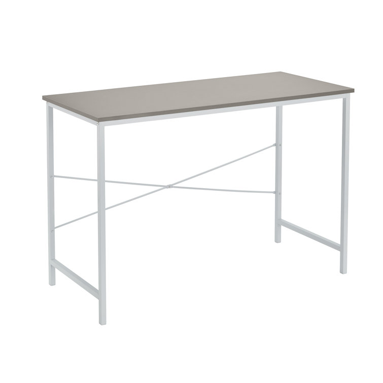 Modern Smoky Taupe Wood Writing Desk 43''