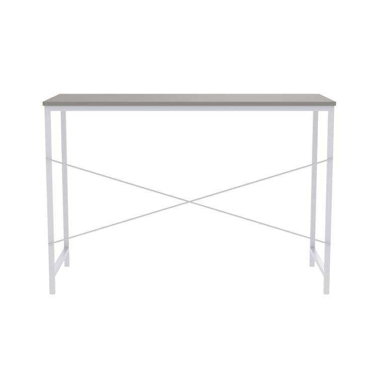 Modern Smoky Taupe Wood Writing Desk 43''