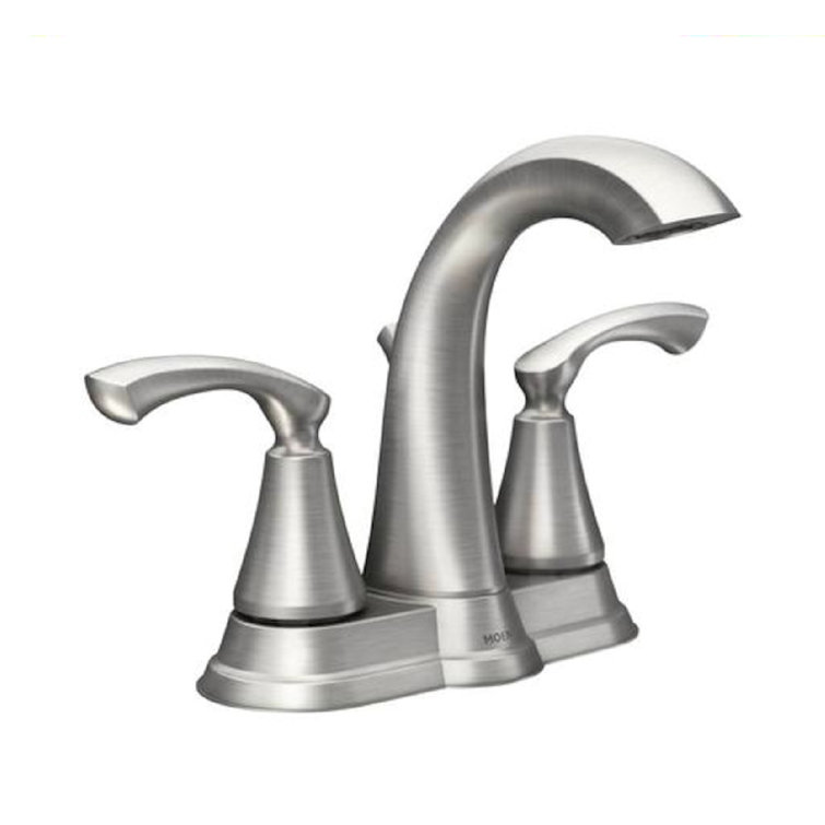 Tiffin Brushed Nickel High Arc Lever Bathroom Faucet