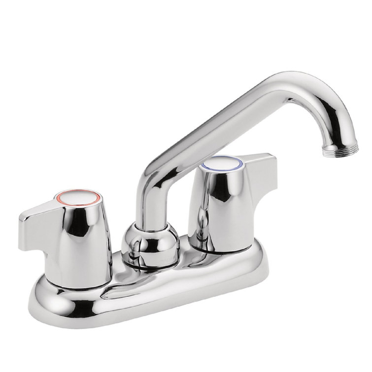 Chrome Dual Handle Centerset Utility Faucet