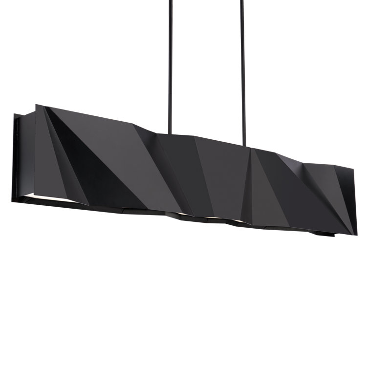Black Aluminum LED Indoor/Outdoor Pendant Light