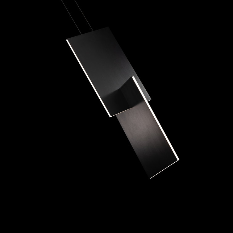 Amari Black Aluminum LED Indoor/Outdoor Pendant Light