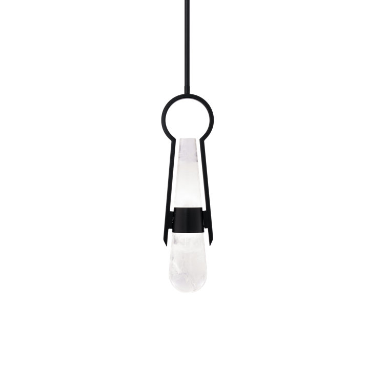 Ezra Black Aluminum LED Mini Pendant Light