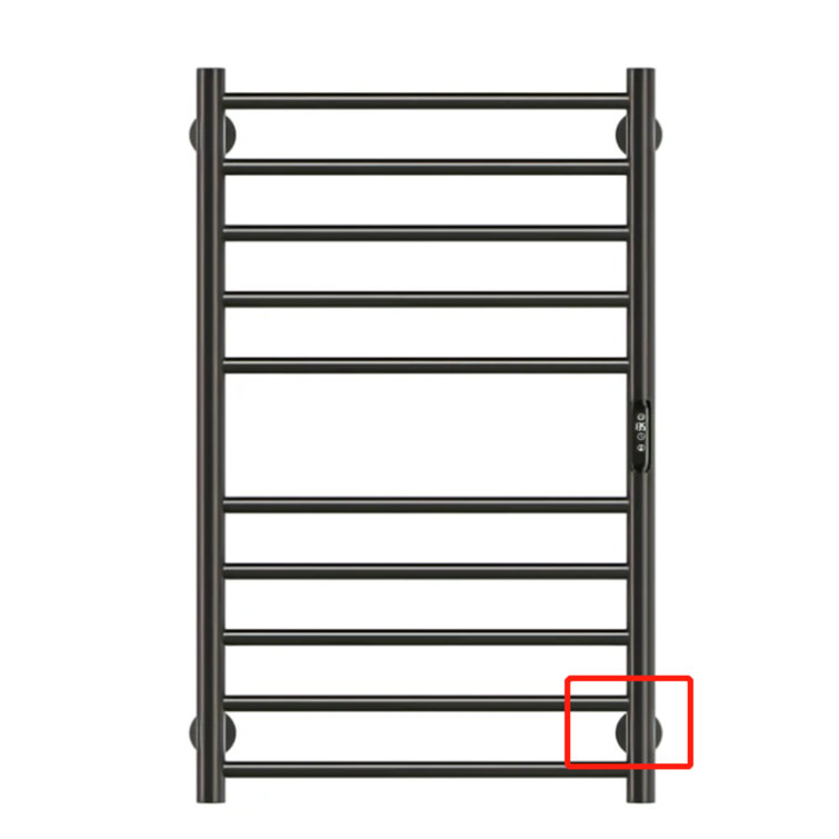 Wall Mount Electric Towel Warmer 10 Bars Heated Towel Rack