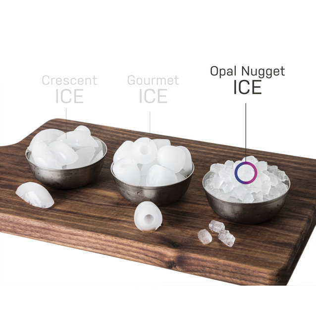 Black Stainless Steel Portable Nugget Ice Maker with WiFi
