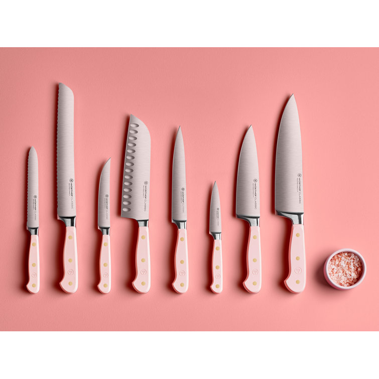 Wüsthof Classic Pink Himalayan Salt Stainless Steel 4-Piece Steak Knife Set