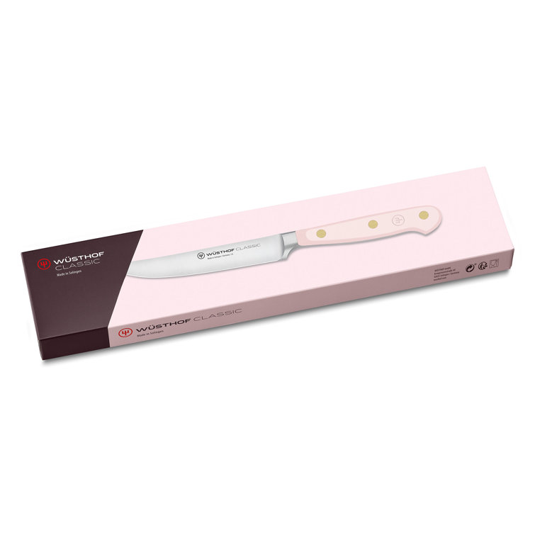 Wüsthof Classic Pink Himalayan Salt Stainless Steel 4-Piece Steak Knife Set