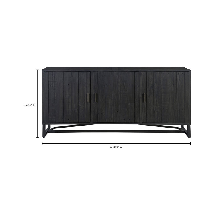Rothwell 68" Reclaimed Pine Wood Transitional Sideboard