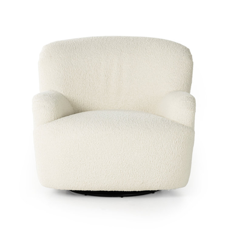 Sheepskin Natural Contemporary 35.5" Accent Chair