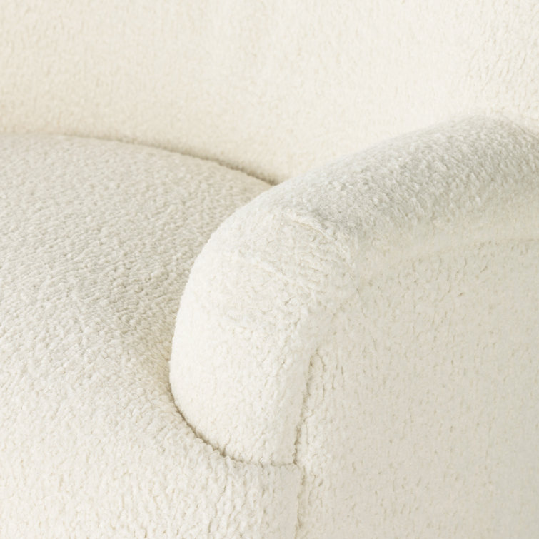 Sheepskin Natural Contemporary 35.5" Accent Chair