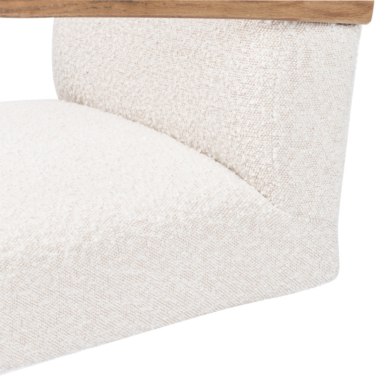 Bryson High-Back Knoll Natural Swivel Task Chair in White
