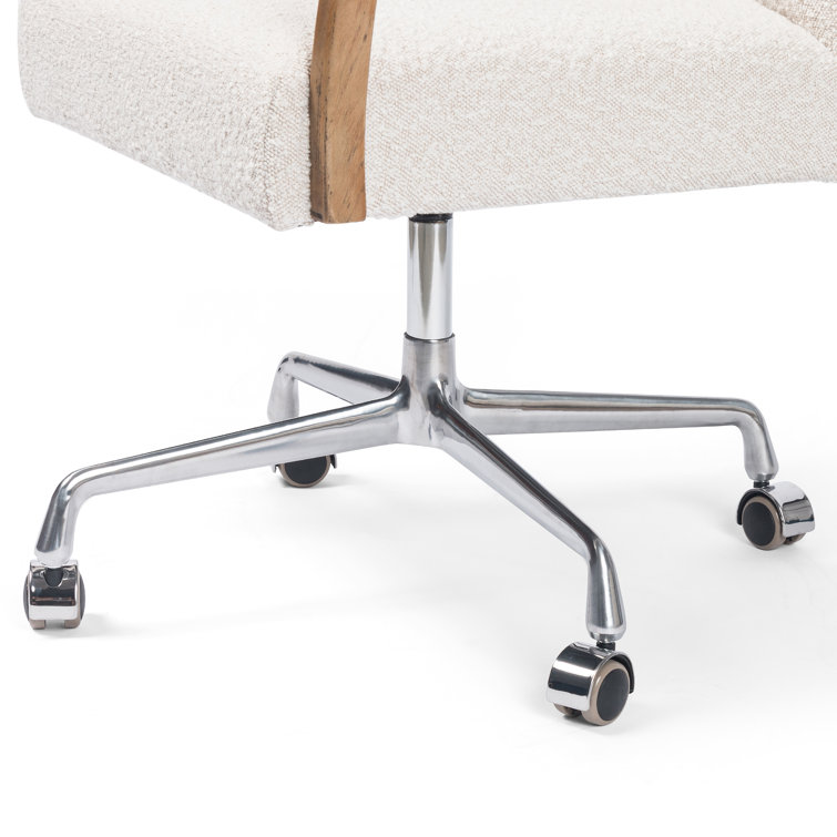 Bryson High-Back Knoll Natural Swivel Task Chair in White