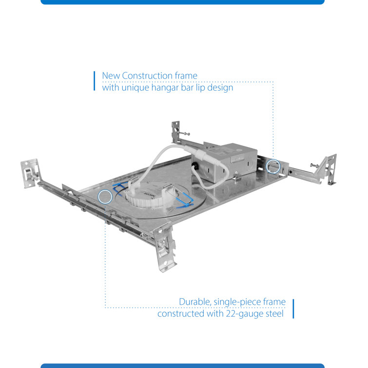Adjustable Steel Frame for Canless LED Downlights