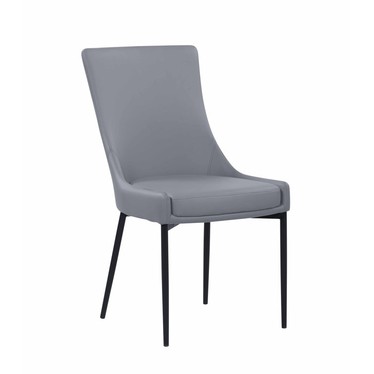 White Stone Top Extendable Dining Table with 4 Gray Upholstered Chairs