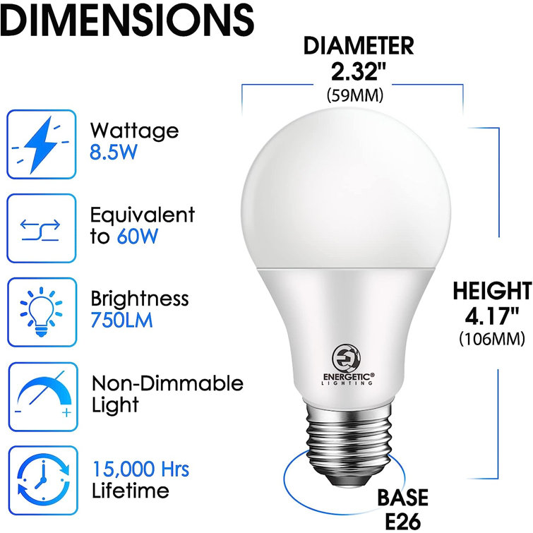 24-Pack White Daylight LED Screw-in Globe Bulbs