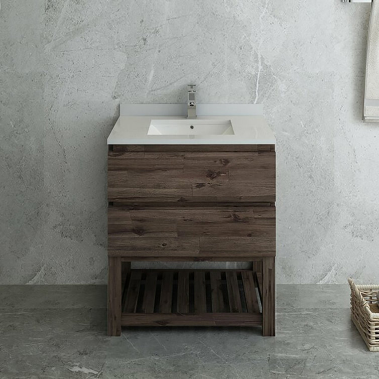 Formosa 30'' Brown Quartz Top Single Vanity