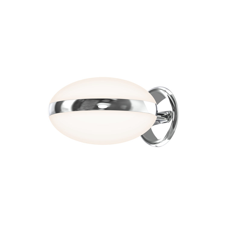 Oval Chrome Acrylic Dimmable Wall Sconce
