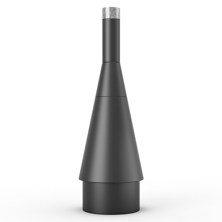 Allarna 56" Black Iron Wood Burning Chiminea