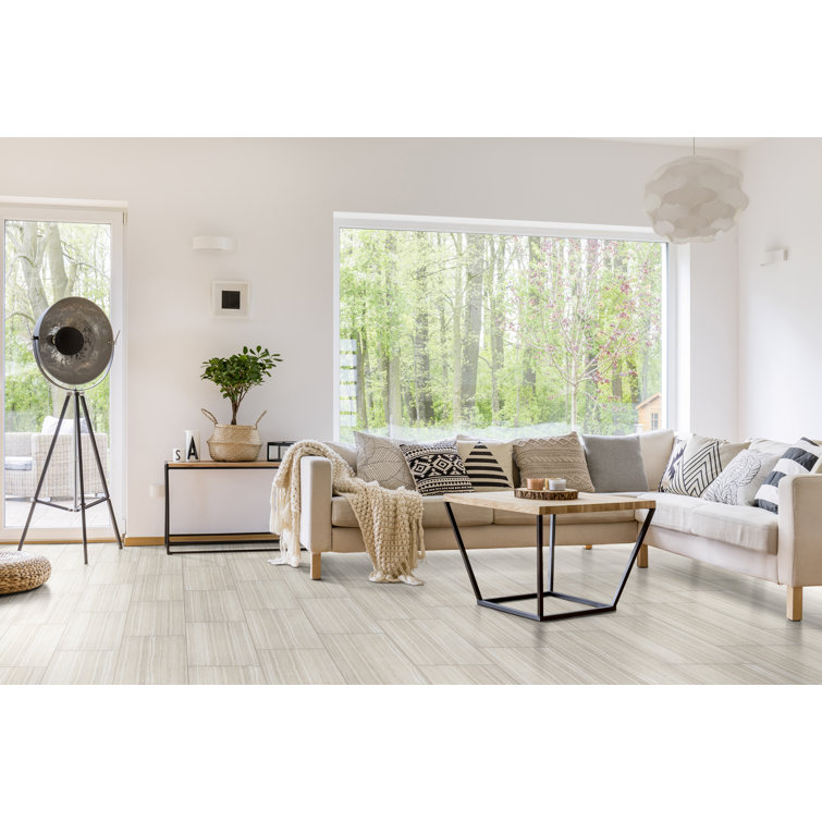 Charisma White 12" x 24" Matte Glazed Ceramic Tile