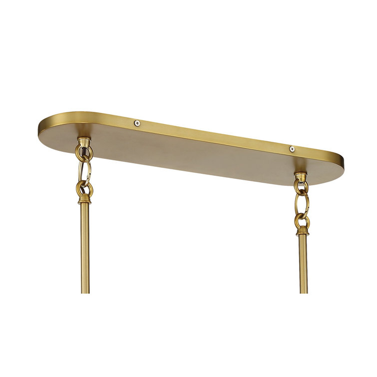 Soft Brass 8-Light Drum Pendant Chandelier