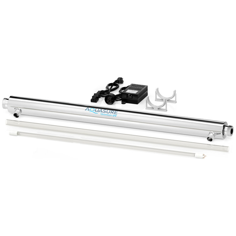 Aquasure Quantum UV 12 GPM Stainless Steel Whole House Water Filtration System