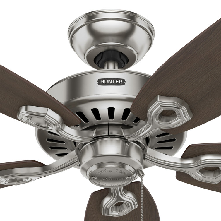 52" Brushed Nickel Ceiling Fan with Reversible Blades