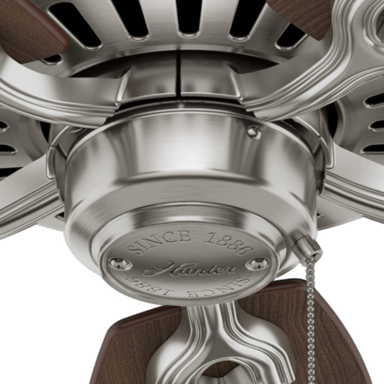 52" Brushed Nickel Ceiling Fan with Reversible Blades