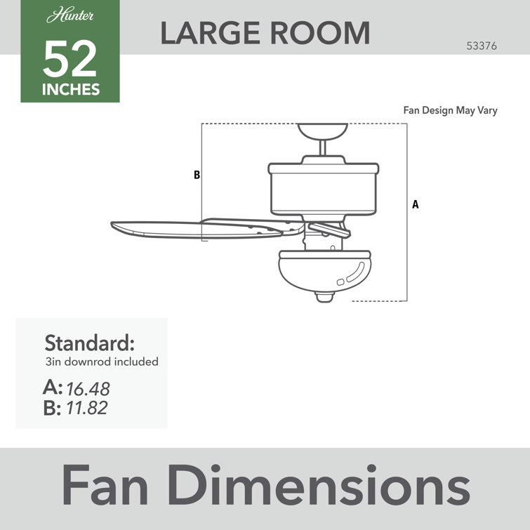 52" Noble Bronze Ceiling Fan with LED Light and Reversible Blades
