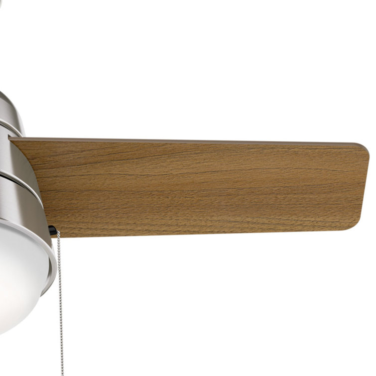 36'' Brushed Nickel Ceiling Fan with LED Light Kit