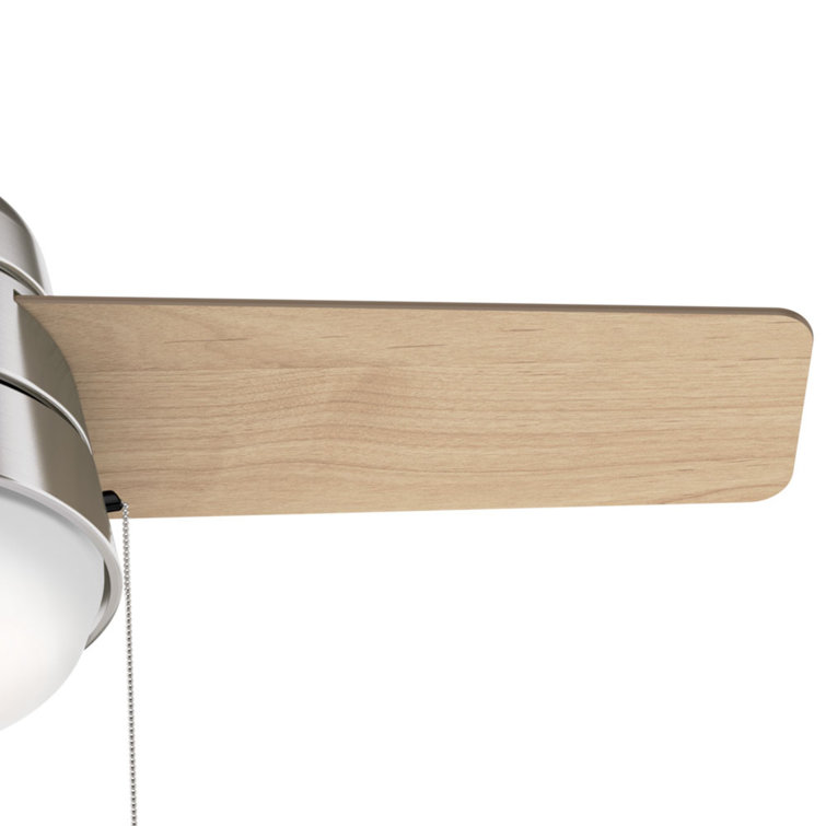 36'' Brushed Nickel Ceiling Fan with LED Light Kit
