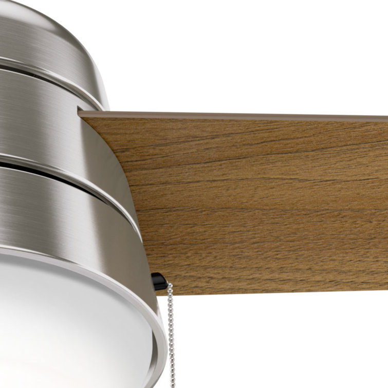 36'' Brushed Nickel Ceiling Fan with LED Light Kit