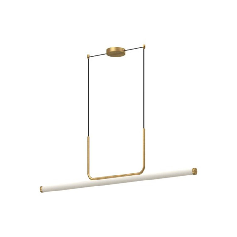Brushed Gold Aluminum LED Kitchen Island Pendant Light