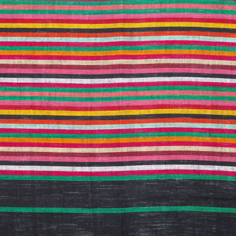 Handwoven Multicolor Striped Linen Napkins Set of 4