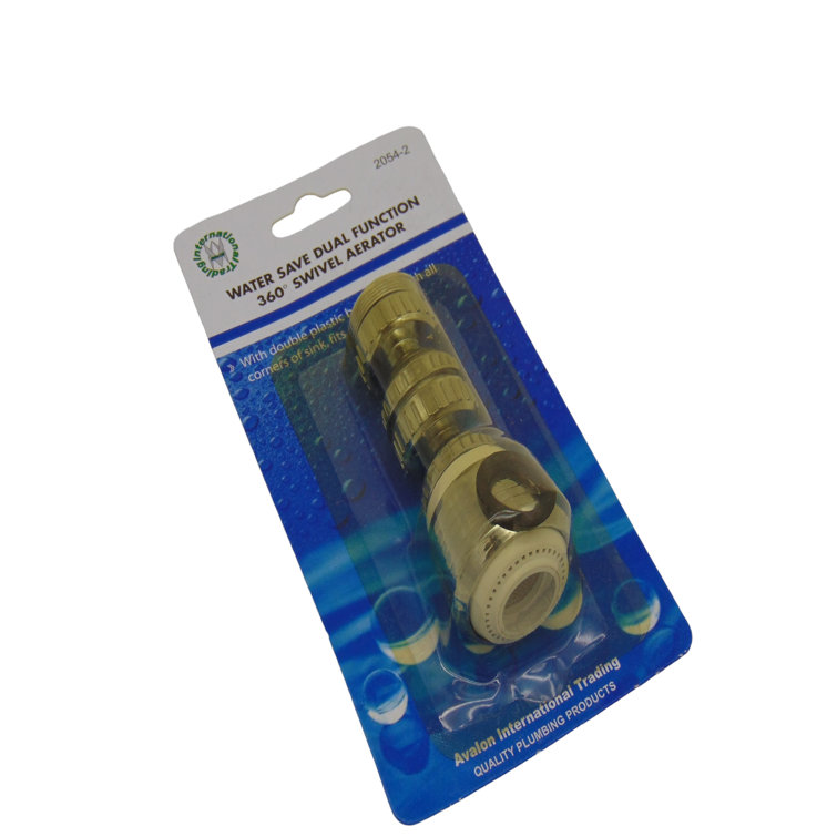 Avalon 360º Swivel Aerator with Double Plastic Ball Joint in Chrome Finish