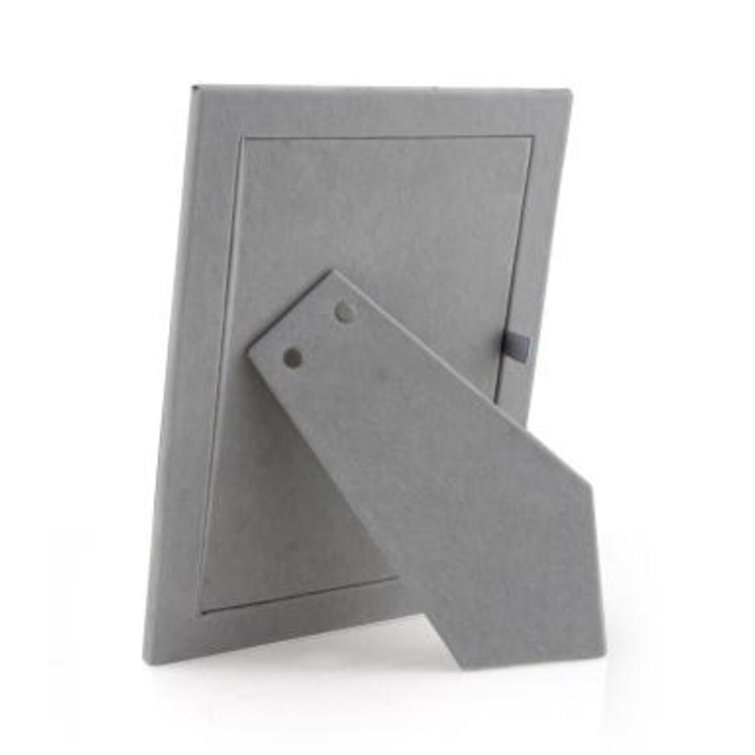 Elegant 5x7 Silver and White Enamel Tabletop Frame