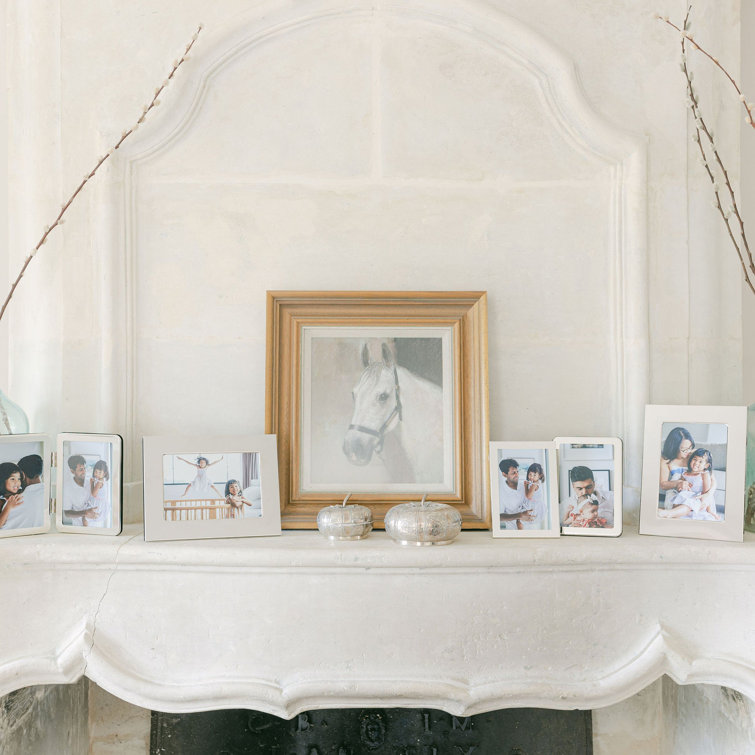 Silver 8x10 Classic Tabletop and Wall Picture Frame